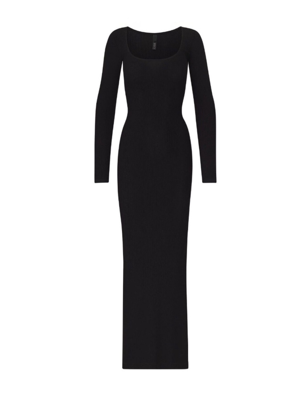 Skims ribbed onyx dress soft lounge